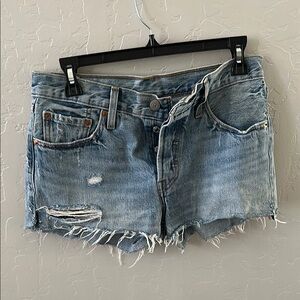 Levi’s 501Distressed Denim Shorts